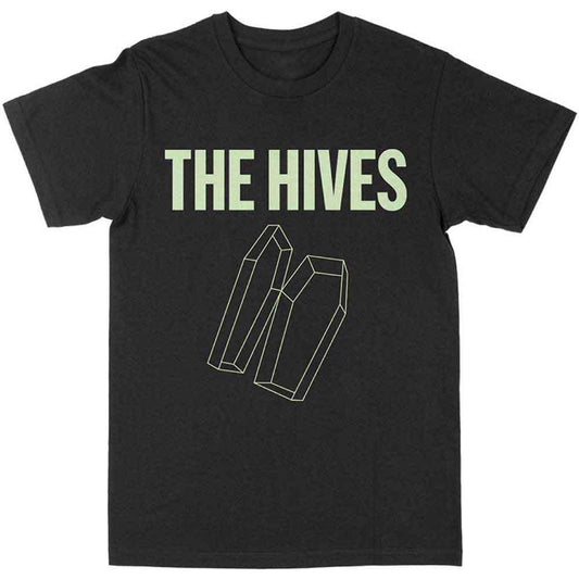 Black-White - Front - The Hives Unisex Adult Glow In The Dark Coffin T-Shirt