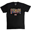 Black - Front - Marvel Comics Unisex Adult Characters T-Shirt