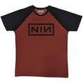 Red-Black - Front - Nine Inch Nails Unisex Adult Classic Logo T-Shirt