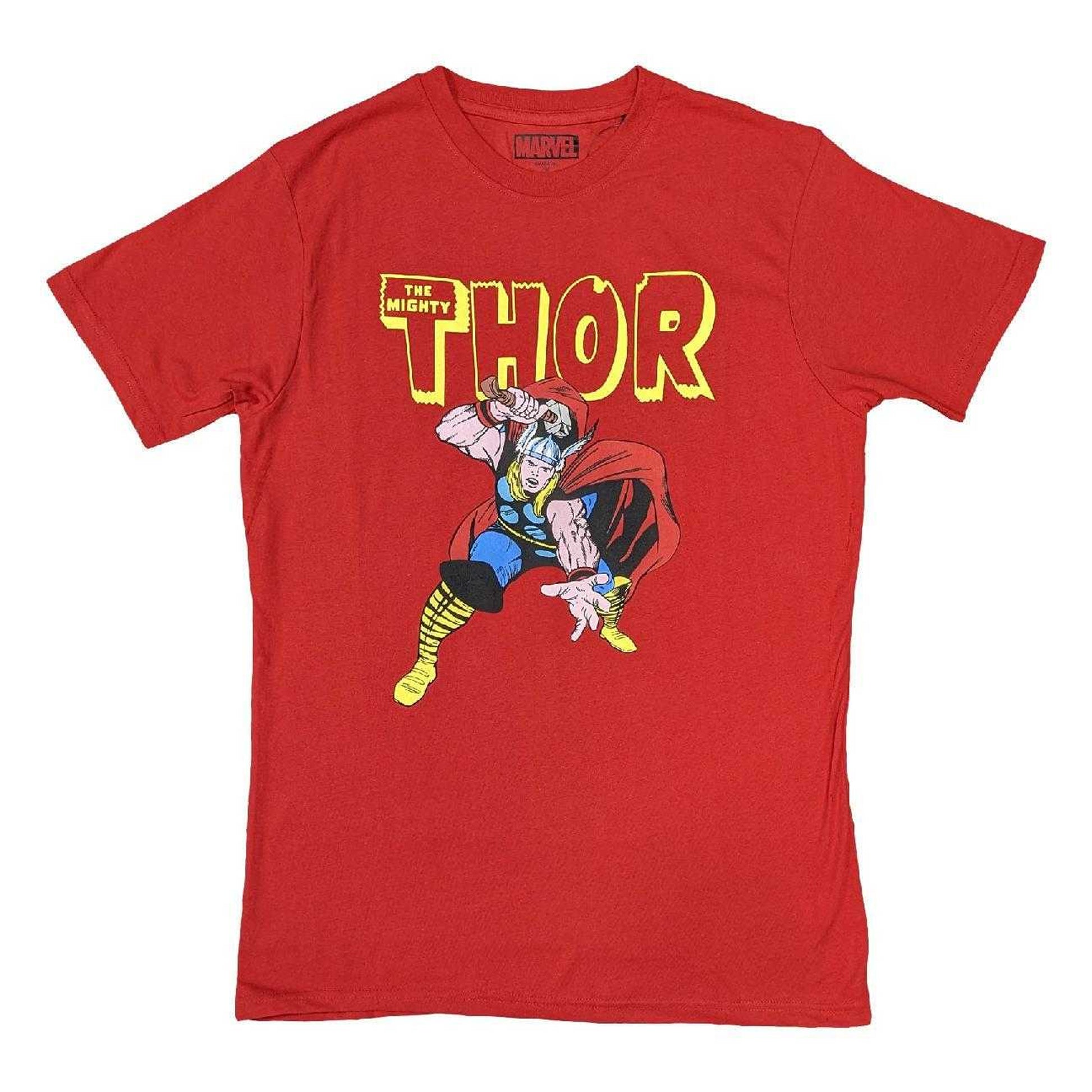 Red - Front - Thor Unisex Adult Hammer T-Shirt