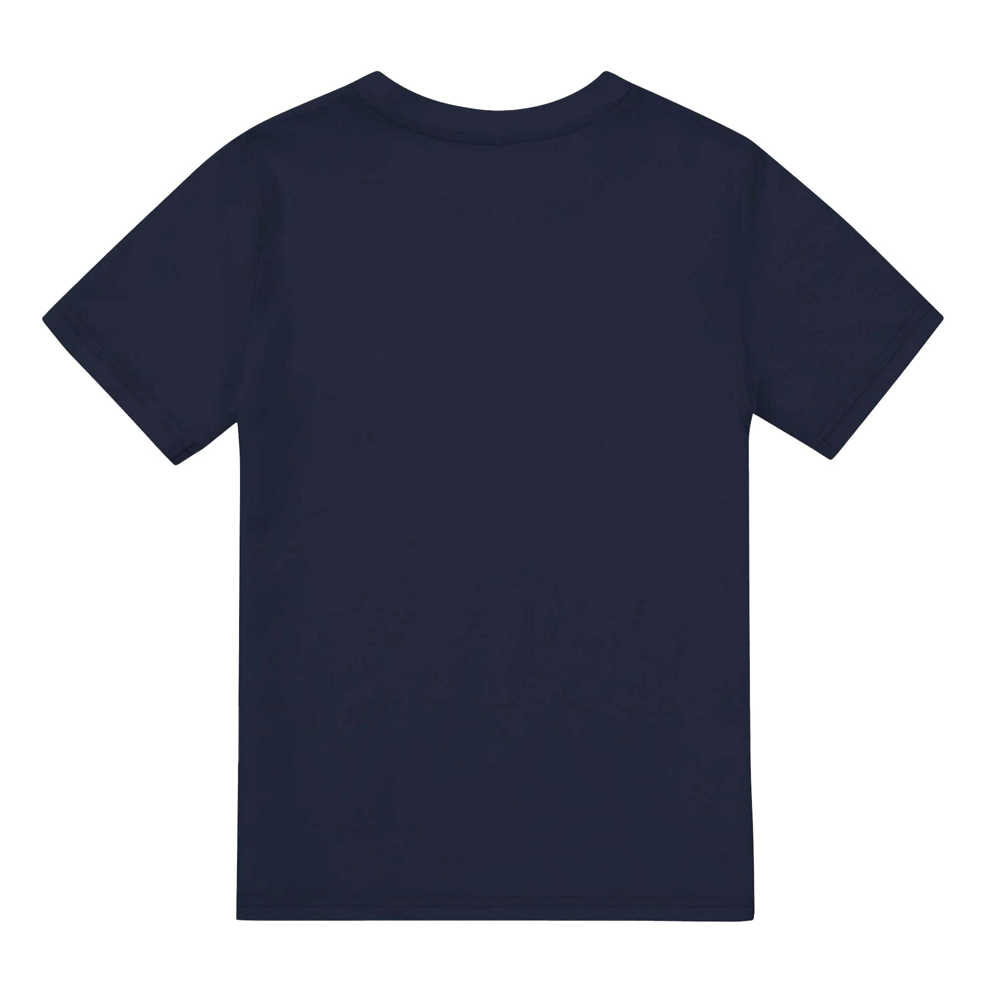 Navy Blue - Back - Captain America Unisex Adult Shield Embroidered T-Shirt