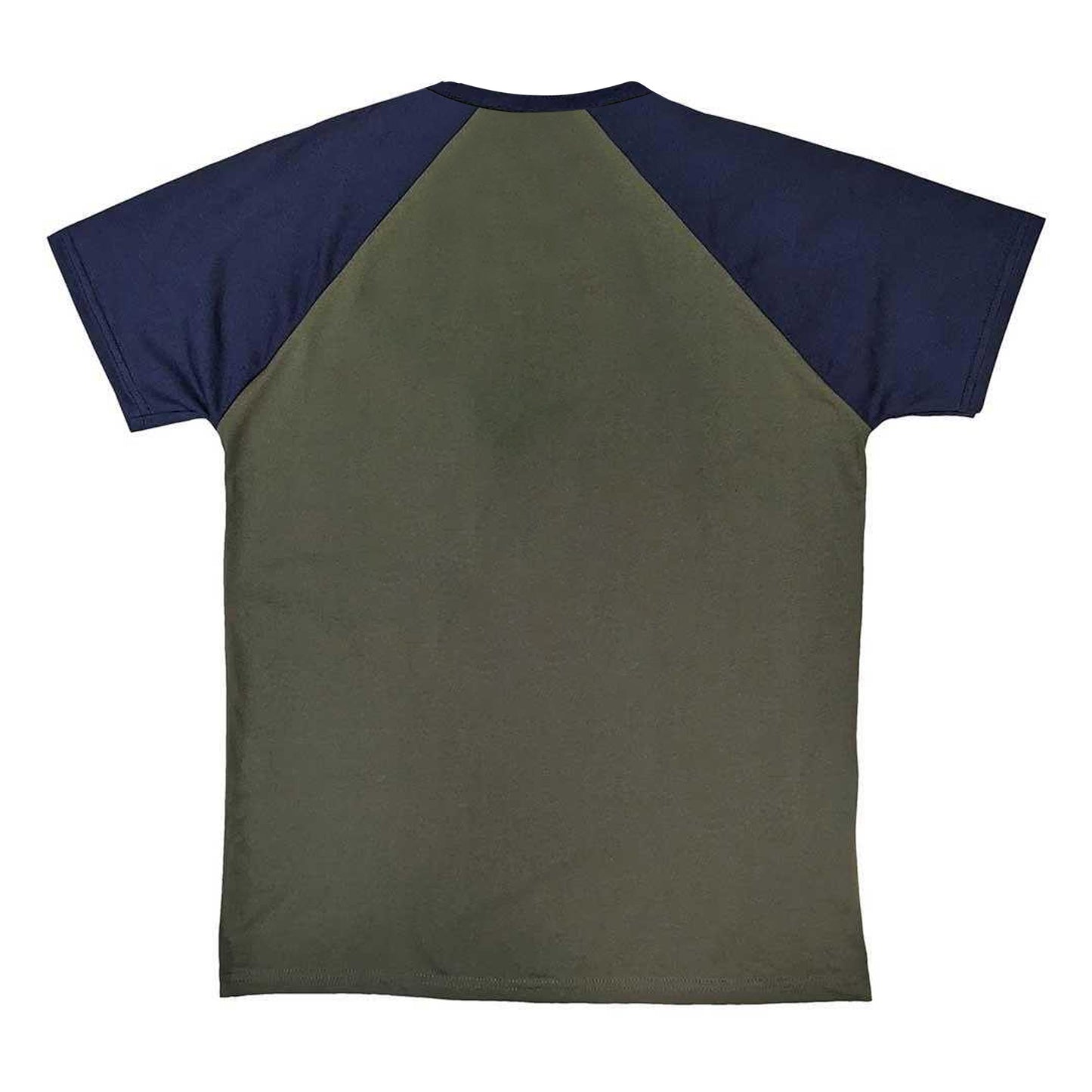 Khaki Green-Navy Blue - Back - Green Day Unisex Adult American Idiot Raglan T-Shirt