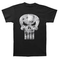 Black - Front - The Punisher Unisex Adult Distressed Logo T-Shirt
