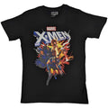 Black - Front - X-Men Unisex Adult Comic T-Shirt