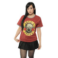 Red - Side - Guns N Roses Unisex Adult Classic Logo T-Shirt