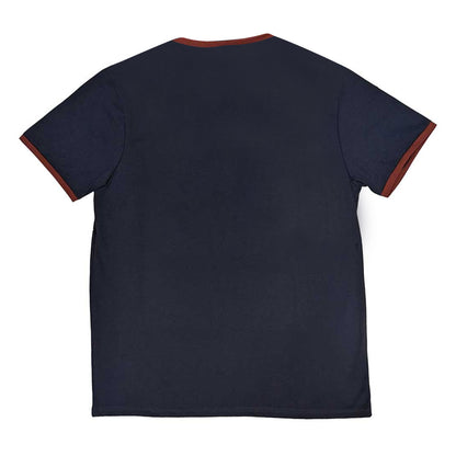 Navy Blue - Back - David Bowie Unisex Adult 1978 World Tour Ringer Cotton T-Shirt