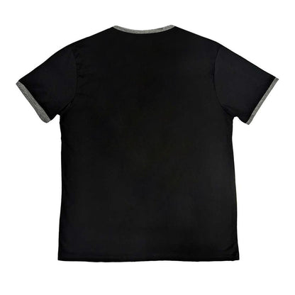 Black - Back - Black Sabbath Unisex Adult The End Mushroom Cloud Ringer Cotton T-Shirt