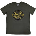 Green - Front - Ramones Unisex Adult Gold Seal T-Shirt