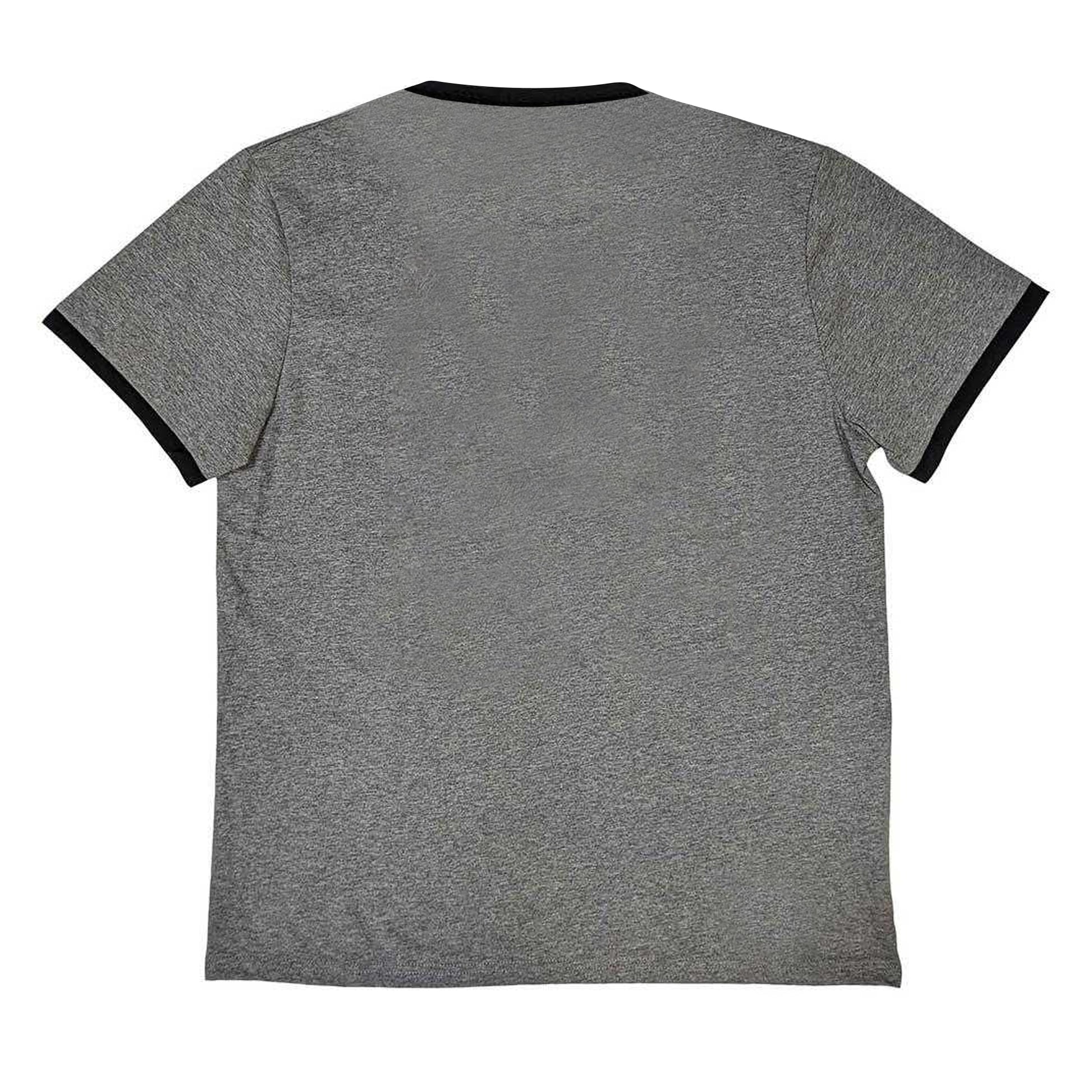 Grey - Back - Guns N Roses Unisex Adult Faded Skull Ringer T-Shirt