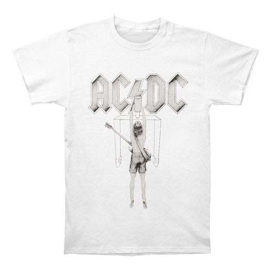 White - Front - AC-DC Unisex Adult Switch T-Shirt