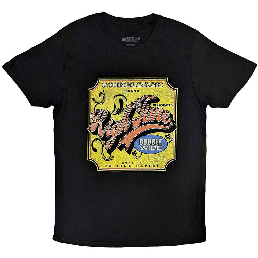 Black - Front - Nickelback Unisex Adult High Time Cotton T-Shirt