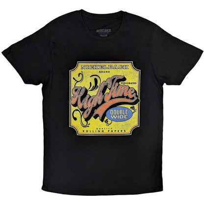 Black - Front - Nickelback Unisex Adult High Time Cotton T-Shirt