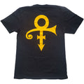 Black - Back - Prince Unisex Adult Love Symbol Back Print T-Shirt