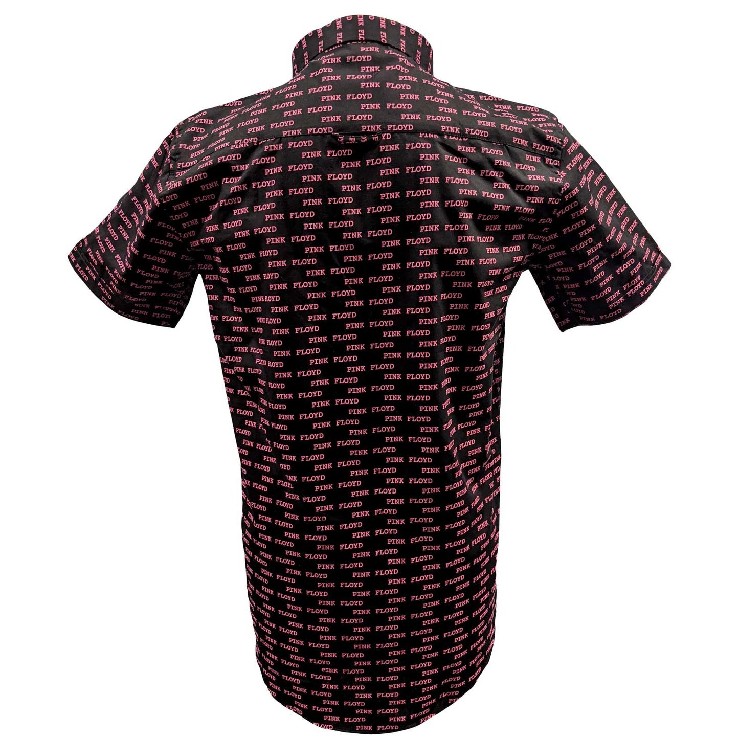 Black - Back - Pink Floyd Unisex Adult Courier Pattern All-Over Print Shirt