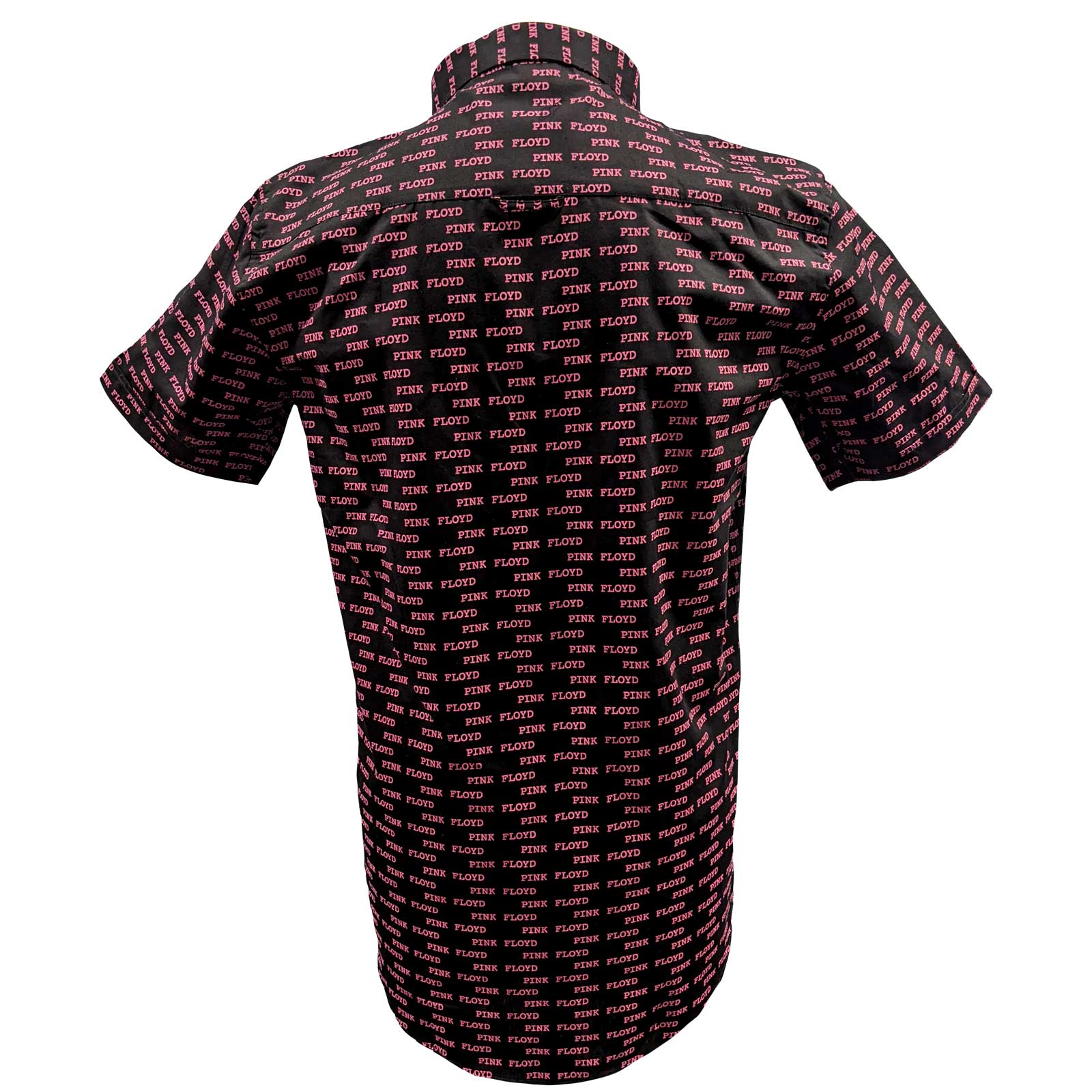 Black - Back - Pink Floyd Unisex Adult Courier Pattern All-Over Print Shirt