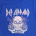 Blue - Back - Def Leppard Womens-Ladies Pour Some Sugar On Me Skull Cotton T-Shirt