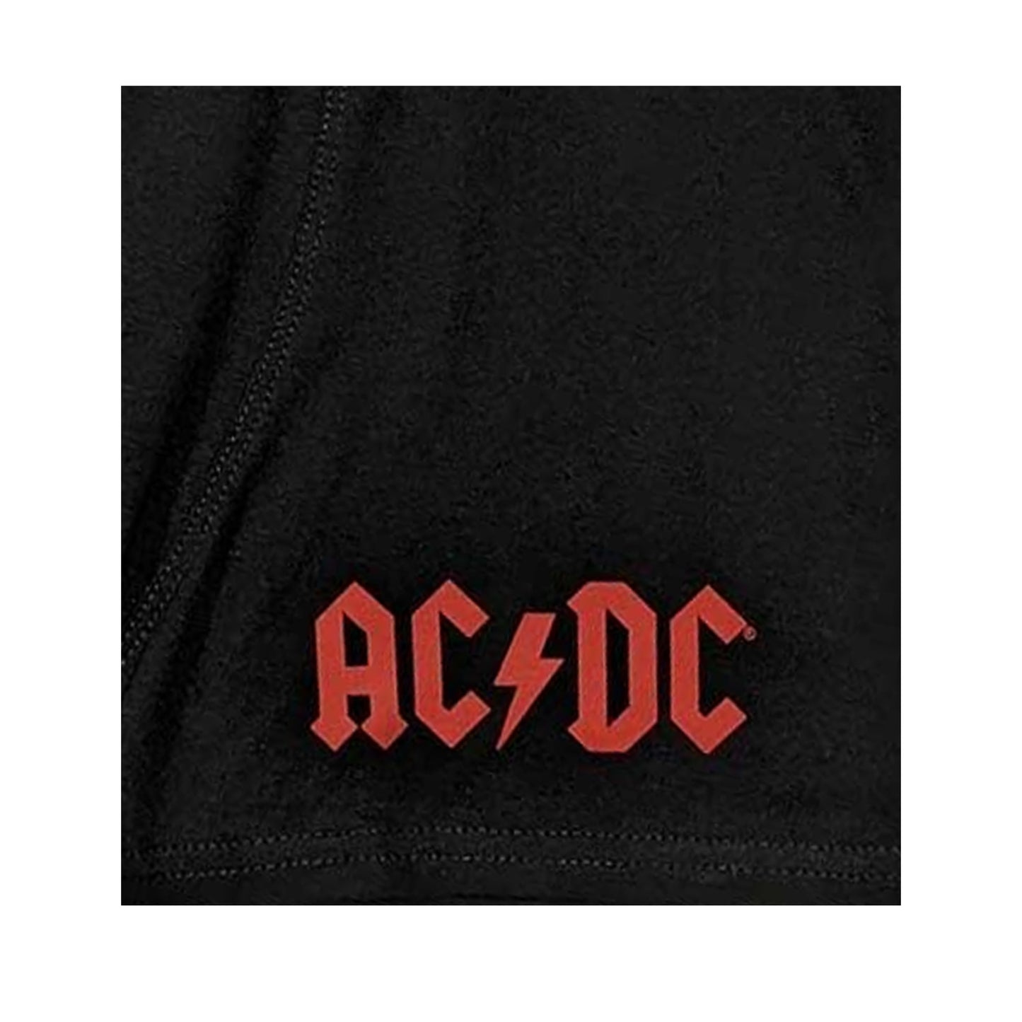 Black - Back - AC-DC Unisex Adult Logo Boxer Shorts