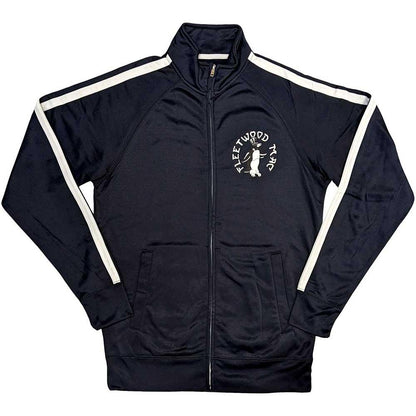 Navy Blue - Front - Fleetwood Mac Unisex Adult Penguin Track Jacket