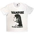 White - Front - Olivia Rodrigo Unisex Adult Vampire T-Shirt