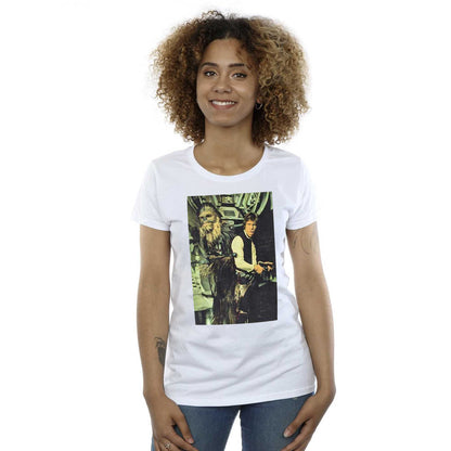 White - Side - Star Wars Unisex Adult Chewbacca Stare T-Shirt