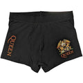 Black - Front - Queen Unisex Adult Classic Crest Boxer Shorts