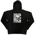 Black - Front - Linkin Park Unisex Adult Rectangle Logo Pullover Hoodie