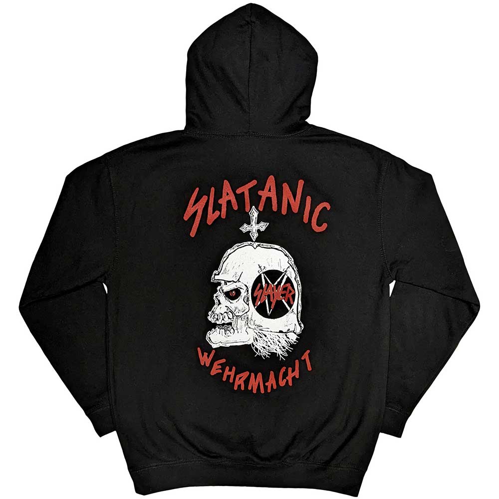 Black - Back - Slayer Unisex Adult Slatanic Hoodie
