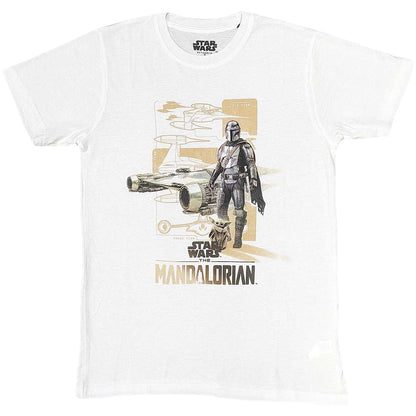 White - Front - Star Wars: The Mandalorian Unisex Adult Grogu T-Shirt