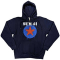 Navy Blue - Front - Sum 41 Unisex Adult Star Logo Full Zip Hoodie