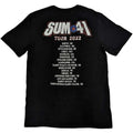 Black - Back - Sum 41 Unisex Adult All Killer No Filler European Tour 2022 Grid T-Shirt