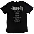 Black - Back - Sum 41 Unisex Adult European Tour 2022 Band Photo T-Shirt