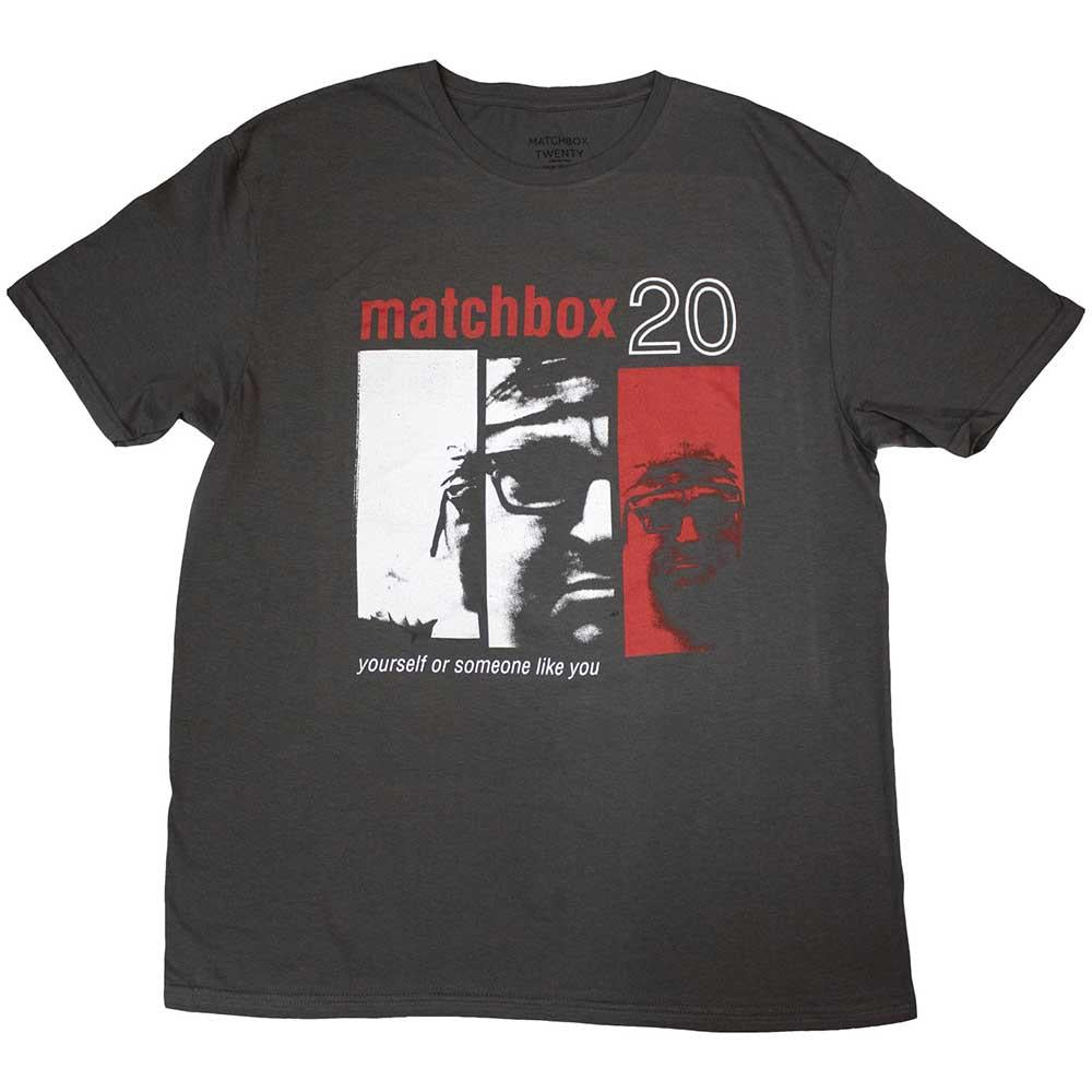Charcoal Grey - Front - Matchbox Twenty Unisex Adult Yourself T-Shirt