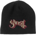 Black - Front - Ghost Unisex Adult Logo Beanie