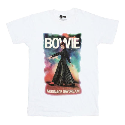 White - Front - David Bowie Womens-Ladies Moonage Daydream Fade T-Shirt
