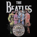 Black - Back - The Beatles Womens-Ladies Sgt Pepper T-Shirt