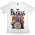 White - Front - The Beatles Womens-Ladies Sgt Pepper T-Shirt
