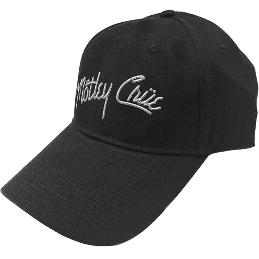 Black - Front - Motley Crue Unisex Adult Logo Baseball Cap