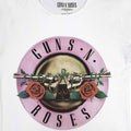 White - Back - Guns N Roses Womens-Ladies Classic Logo T-Shirt
