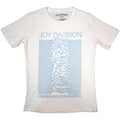 White - Front - Joy Division Womens-Ladies Unknown Pleasures T-Shirt