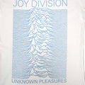 White - Back - Joy Division Womens-Ladies Unknown Pleasures T-Shirt