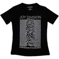 Black - Front - Joy Division Womens-Ladies Unknown Pleasures T-Shirt