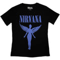 Black-Blue - Front - Nirvana Womens-Ladies Angelic Mono T-Shirt