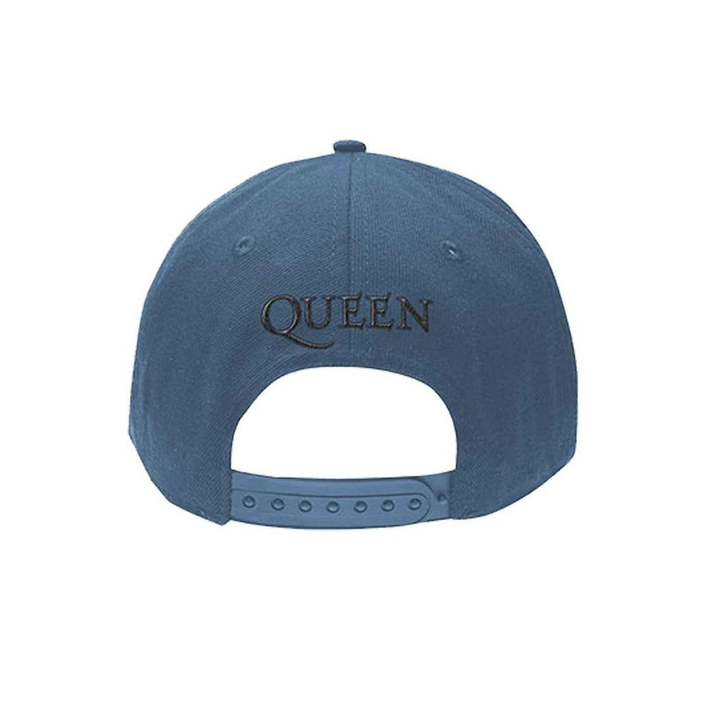 Denim Blue - Back - Queen Unisex Adult Classic Crest Baseball Cap