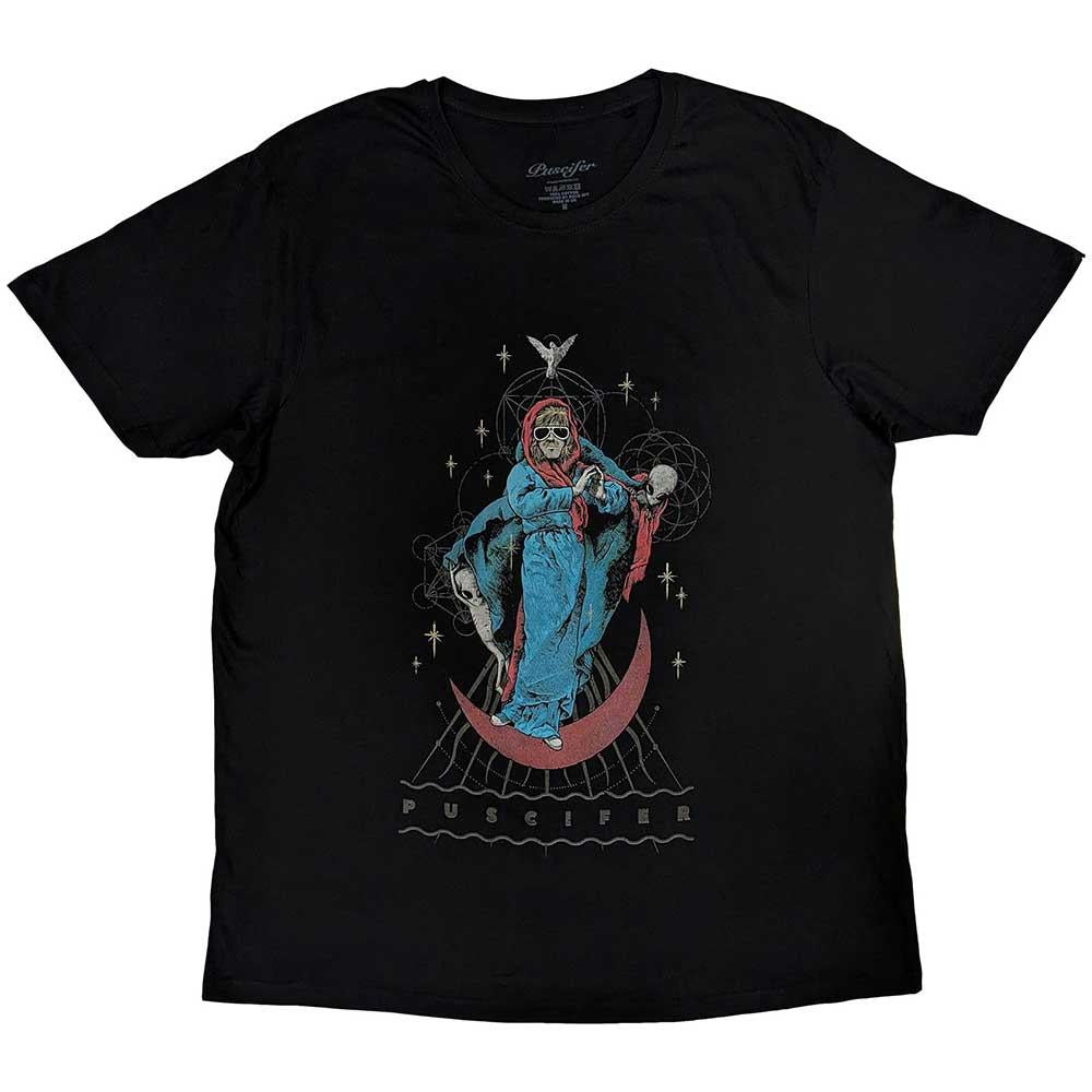 Black - Front - Puscifer Unisex Adult Crescent Billy T-Shirt