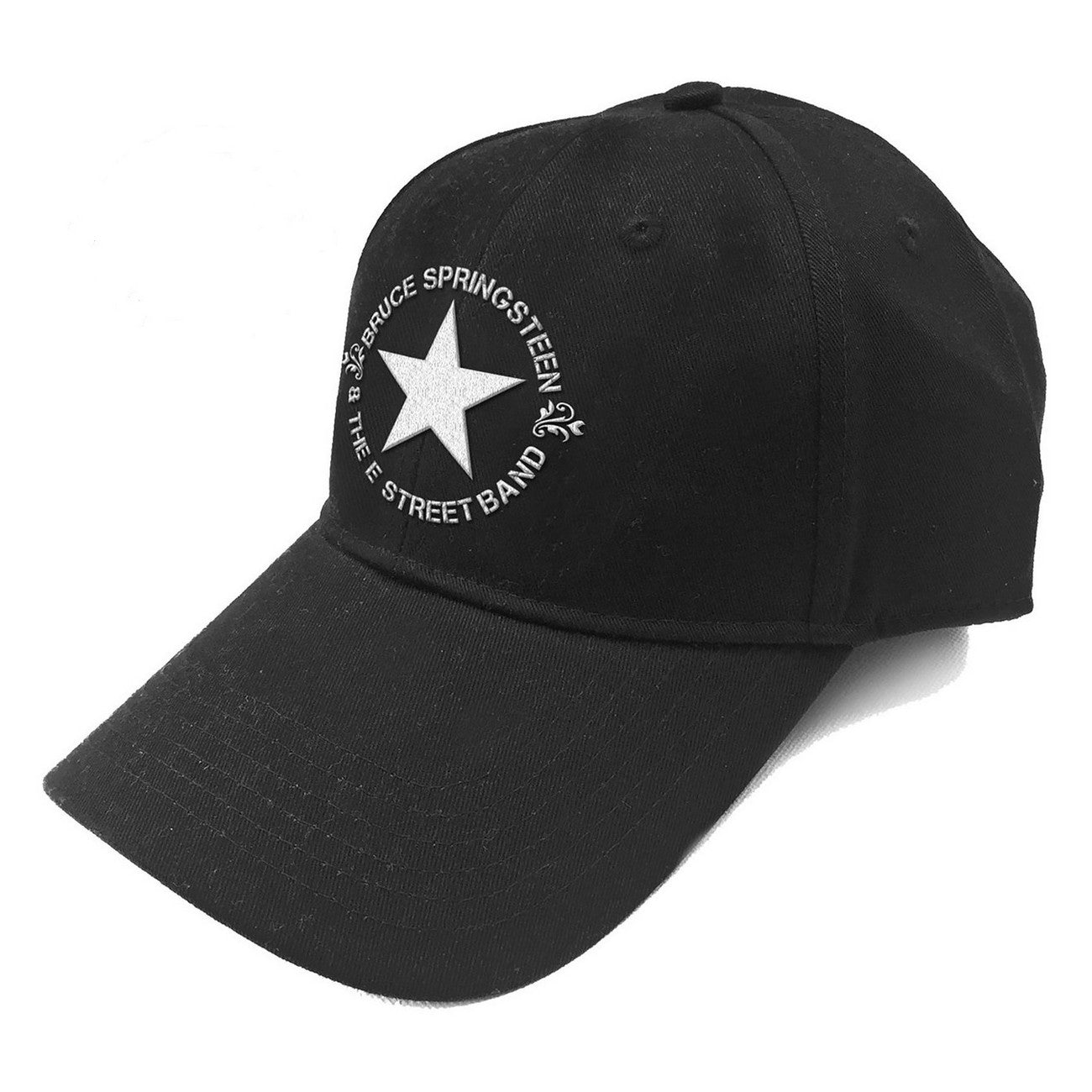 Black - Front - Bruce Springsteen Unisex Adult Star Logo Baseball Cap