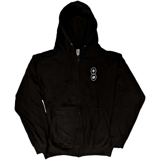 Black - Front - Dream Theater Unisex Adult Top Of The World Tour 2022 Zipped Hoodie