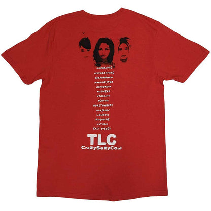 Red - Back - TLC Unisex Adult Celebration Of CSC European Tour 2022 T-Shirt