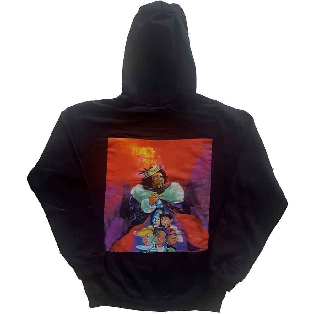 Black - Back - J Cole Unisex Adult Hoodie