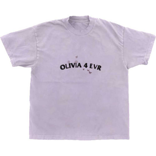 Purple - Front - Olivia Rodrigo Unisex Adult Olivia 4 Evr Brutal T-Shirt