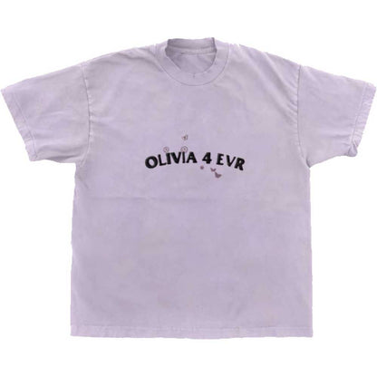 Purple - Front - Olivia Rodrigo Unisex Adult Olivia 4 Evr Brutal T-Shirt